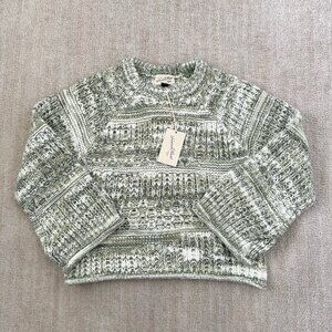 NWT Universal Thread Target Green Striped Sweater S